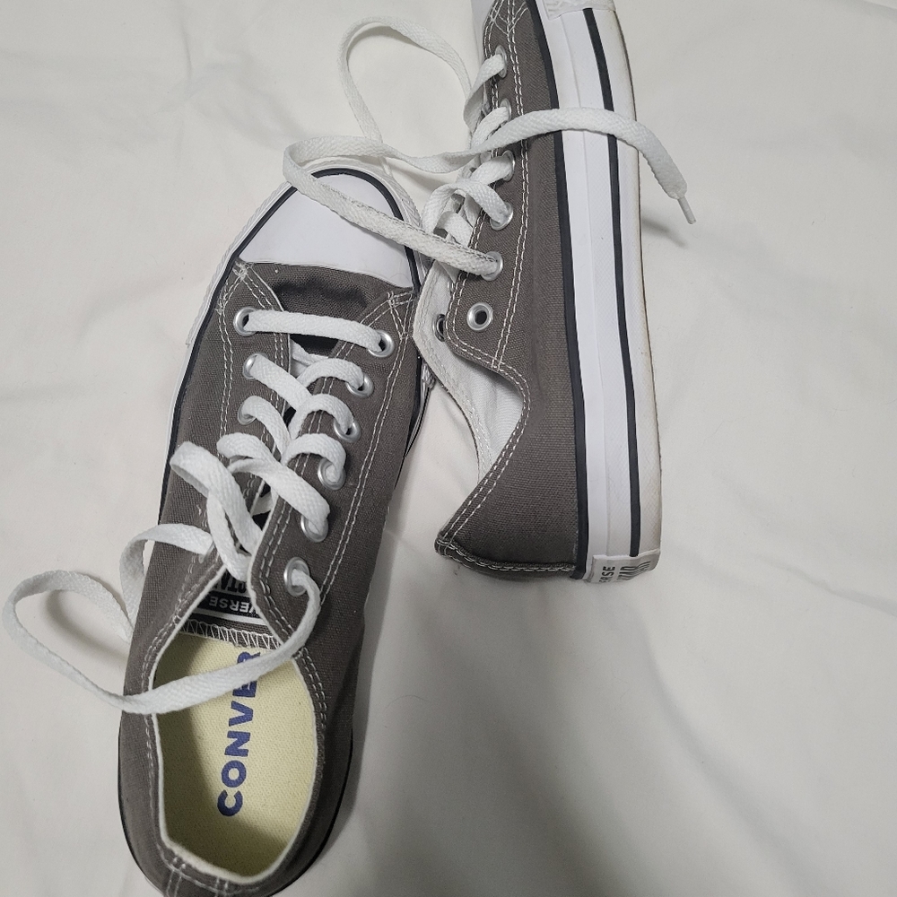 Converse All Stars, size 8, women, gray